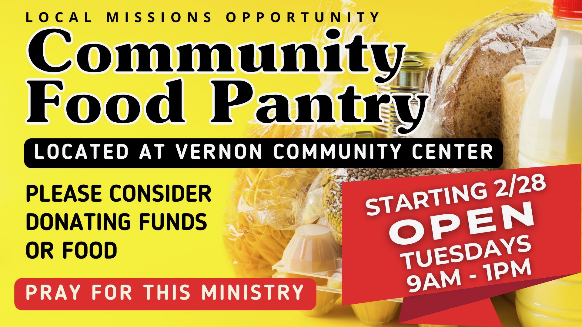 Vernon, Florida Community Food Pantry Now Open Every Tuesday at Vernon ...